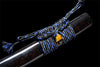 Handmade T10 Steel Full Tang Real Japanese Katana With Sparks Black Sheath Clay Tempered