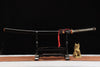 Handmade Damascus Steel Full Tang Real Japanese Katana With Black Sheath Clay Tempered