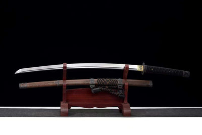 Handmade Damascus Steel Full Tang Real Japanese Katana With Pear Wood Sheath