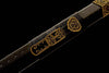 Handmade High Carbon Steel Real Sword With Black Sheath