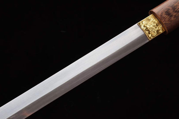Handmade T10 Steel Full Tang Real Japanese Katana With Rosewood Sheath Clay Tempered