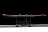 Handmade Manganese Steel Full Tang Real Japanese Katana With Red Flame Style Wolf