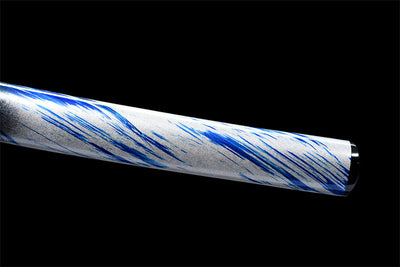 Handmade Spring Steel Full Tang Real Japanese Katana With Blue Wave Style