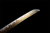 Handmade Spring Steel Full Tang Real Japanese Katana With Gold Phoenix Leather Sheath