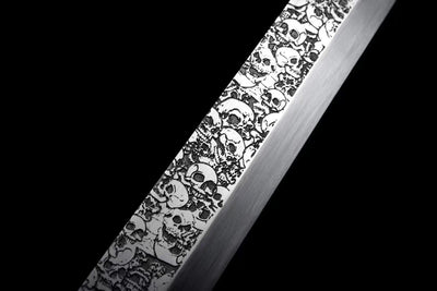 Handmade Manganese Steel Real Sword With red Sheath