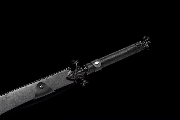Xuan Ice Battle Sword Handmade Black Sheath