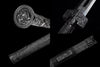 Handmade High Carbon Steel Real Sword With Black Sheath