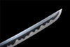 Handmade Manganese Steel Full Tang Real Japanese Katana With Black Wave Style