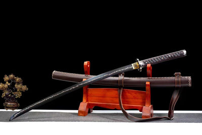 Handmade High Carbon Steel Full Tang Real Japanese Katana With Thunder Streak